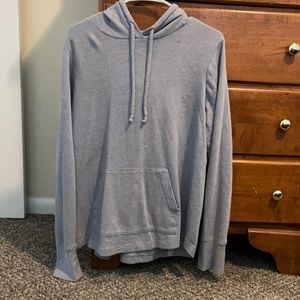 Gray Tek Gear pullover shirt hoodie. Size Large.